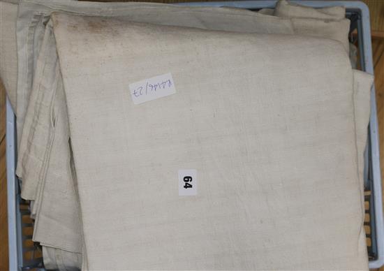 A collection of coarse French provincial sheets